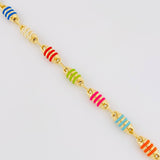 Cadena Rustica Barril Rayado 12.8g / 20 in / 5mm Oro Amarillo 18K