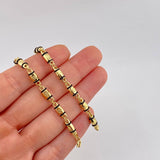 Cadena Rustica Tornillo 13.8g / 26 in / 4.3mm Oro Amarillo 18K