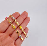 Rustic Barrel Bead Chain 12.45g / 20 in / 5.2mm 18K Yellow Gold