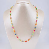 Rustic Barrel Striped Chain 12.85g / 20 in / 4.9mm 18K Yellow Gold
