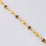 Rustic Barrel Canotillo Chain 15.4g / 26 in / 4.6mm 18K Yellow Gold