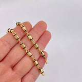 Cadena Rustica Tornillo 13.8g / 26 in / 4.4mm Oro Amarillo 18K