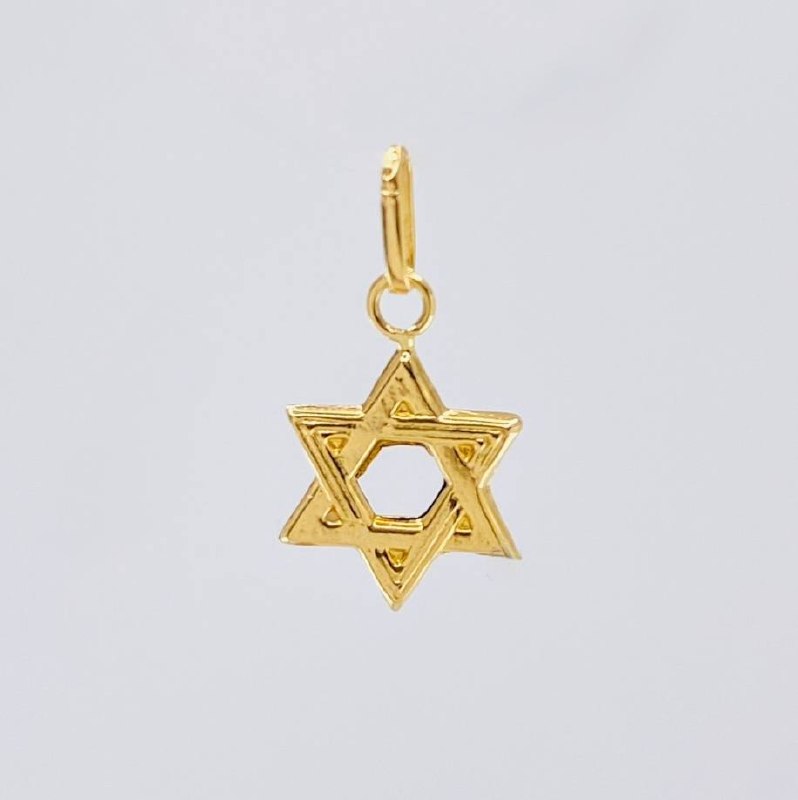 Dije Estrella De David 0.4 g / 3/4 in Oro Amarillo 18K