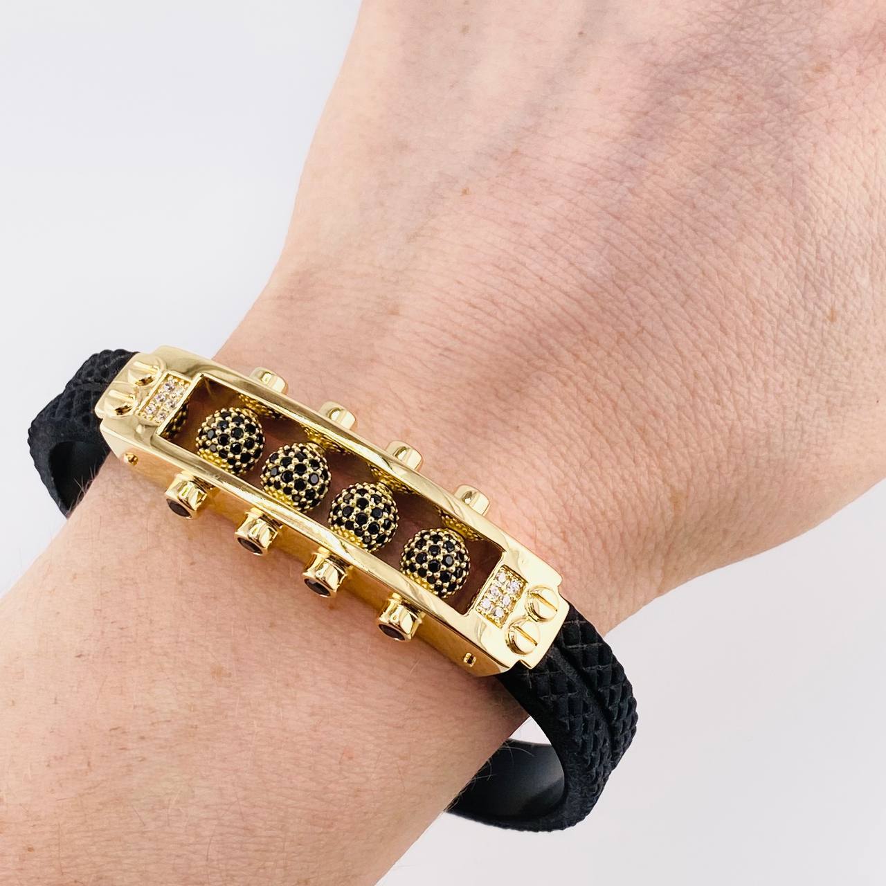 Beads Bracelet Fire 44.3g / 7 in / 9.9mm Yellow Gold 18K