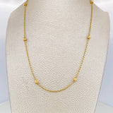Cadena Espiga 2.75 g / 17 in / 0.6 mm Oro Amarillo 18K