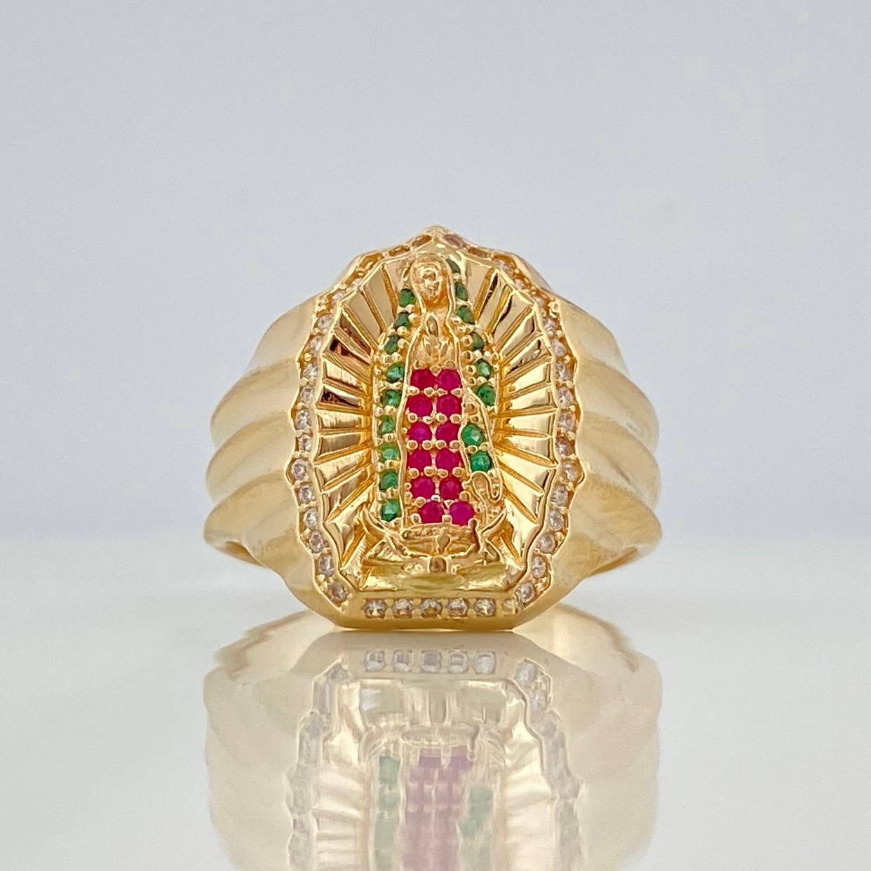 Anillo Virgen Guadalupe 7 g / T10 Oro Amarillo 18K