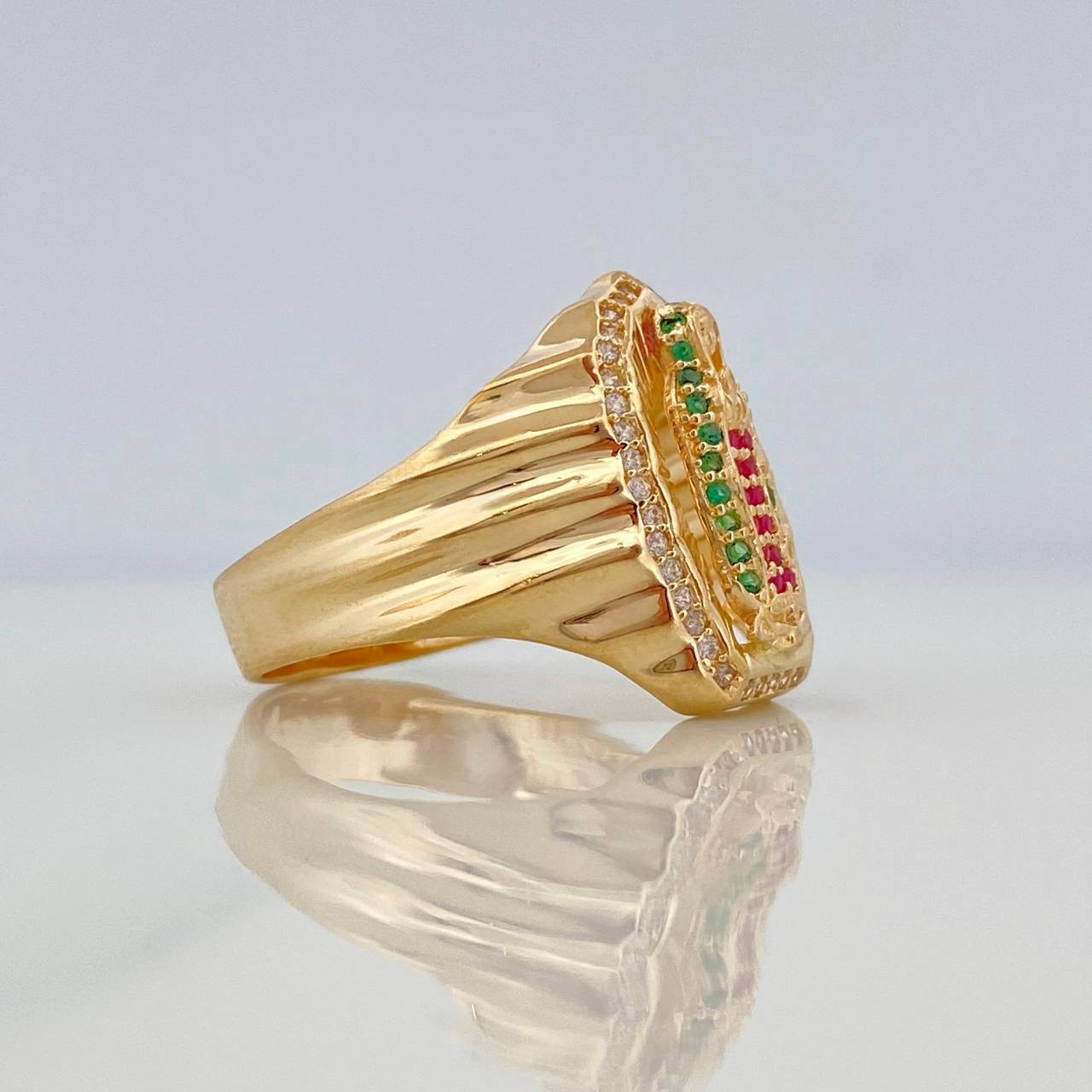 Anillo Virgen Guadalupe 7 g / T10 Oro Amarillo 18K