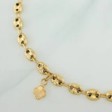 Tobillera GC Dijes 6.75gr / 10 1/4 in / 4.75mm Oro Amarillo 18K %