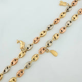 Tobillera GC Dijes 7.25gr / 10 3/4 in / 4.67mm Tres Oros 18K %