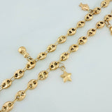 Tobillera GC Dijes 6.2gr / 9 3/4 in / Oro Amarillo 18K %