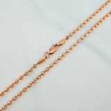 Cadena Militar Media Luna 9.8gr / 20 in / 2.35mm Oro Rosa Nac.Esp. 18K %