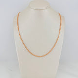 Cadena Militar Media Luna 9.8gr / 20 in / 2.35mm Oro Rosa Nac.Esp. 18K %