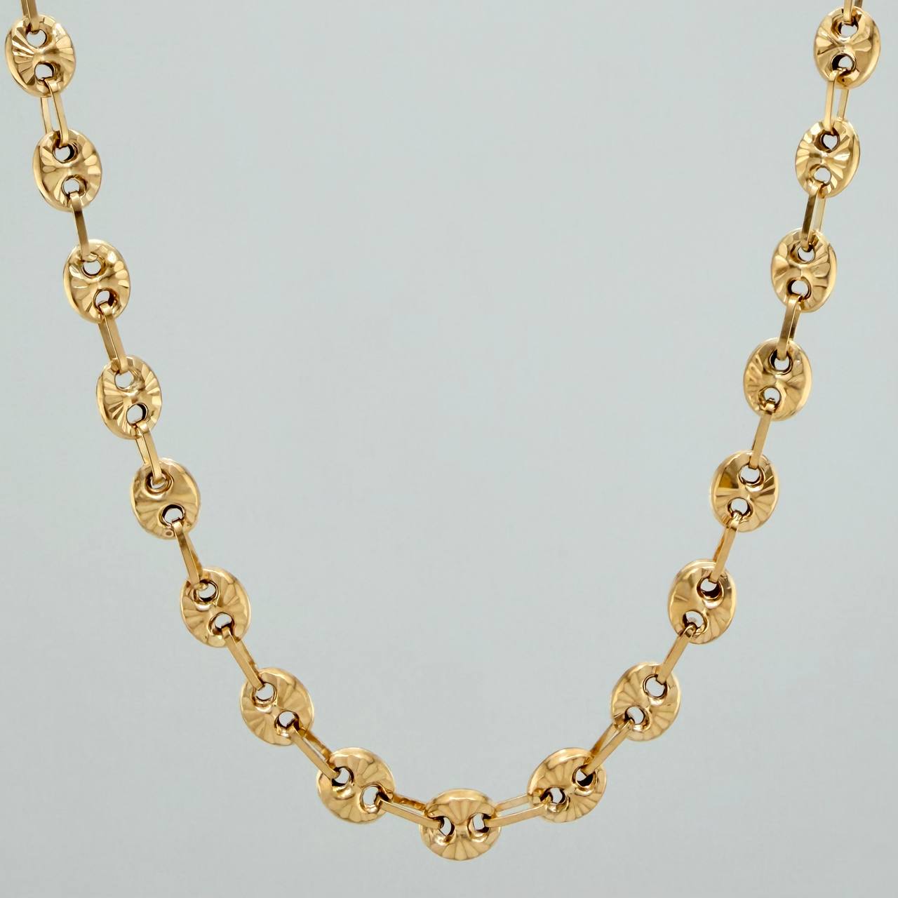 Rustic Chain Gc 13.15 g / 24 3/4 in / 4.4 mm 18K Yellow Gold
