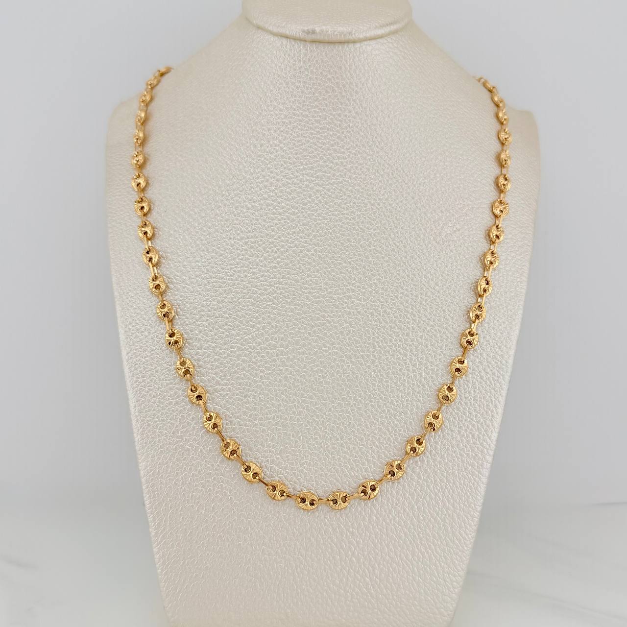 Rustic Chain Gc 13.25 g / 24 1/4 in / 4.8 mm Yellow Gold 18K