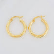 Hoop Earrings Mary 0.95g / 3/4 in Yellow Gold 18K