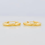 Hoop Earrings Mary 0.95g / 3/4 in Yellow Gold 18K
