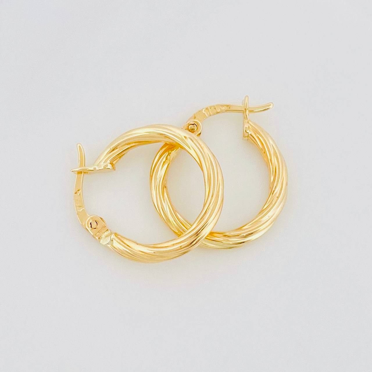 Hoop Earrings Mary 0.95g / 3/4 in Yellow Gold 18K