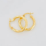 Hoop Earrings Mary 0.95g / 3/4 in Yellow Gold 18K