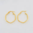 Candongas Hexa 1.3g / 3/4 in Oro Amarillo 18K