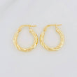 Hoop Earrings Kari 1.2g / 3/4 in Yellow Gold 18K