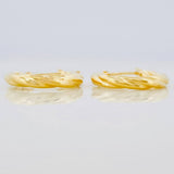 Hoop Earrings Kari 1.2g / 3/4 in Yellow Gold 18K
