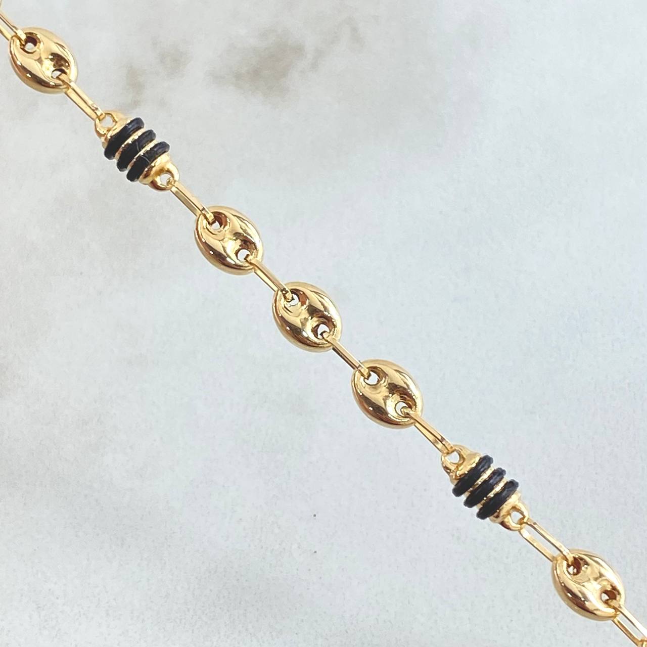 Rustic Bracelet GC 3x1 3.45gr / 8.1in / 18K Gold +0$