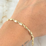 Rustic Bracelet Adije 4.2gr / 8.3in / 18K Gold +0$