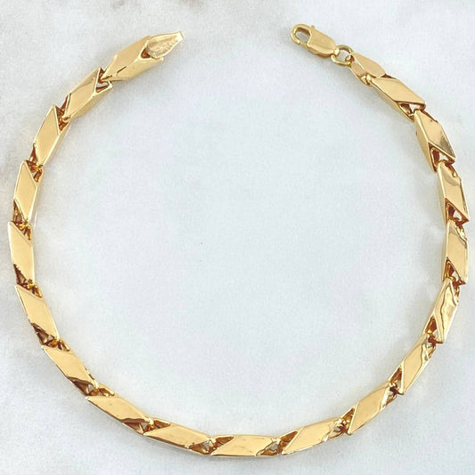 Dragon Scale Bracelet 6.1gr / 8.5in / 18K Yellow Gold Special Finish