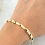 Dragon Scale Bracelet 6.1gr / 8.5in / 18K Yellow Gold Special Finish