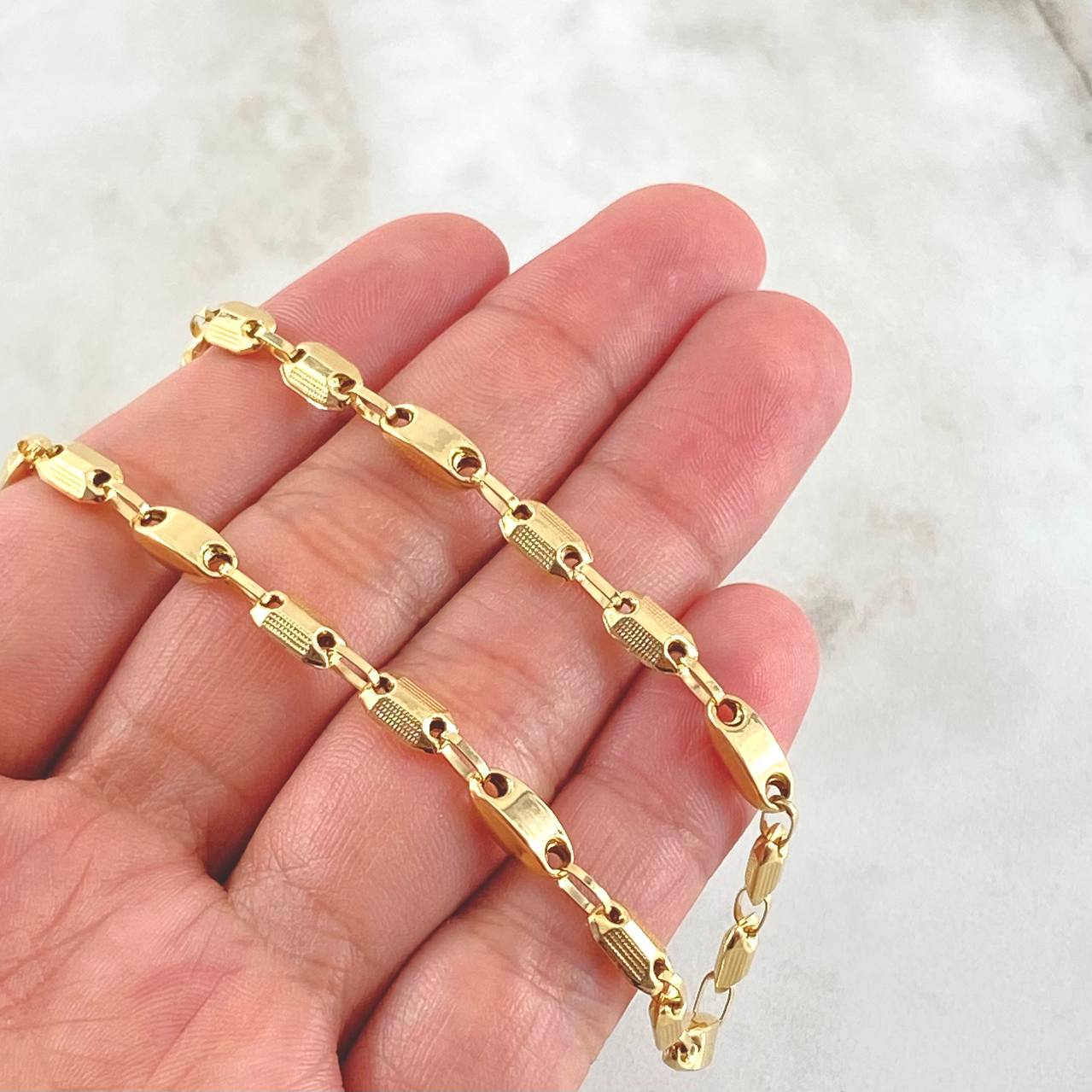 Rustic Chain Adije 9.65gr / 19.7in / 18K Gold +0$