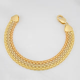 Bracelet China 20g / 8 1/4 in / 11.35mm Three Golds 18K