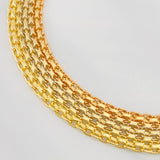 Bracelet China 20g / 8 1/4 in / 11.35mm Three Golds 18K