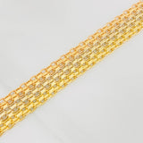 Bracelet China 20g / 8 1/4 in / 11.35mm Three Golds 18K