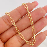 Paperclip Chain 4.1g / 18 in / 3.4mm Yellow Gold 18K
