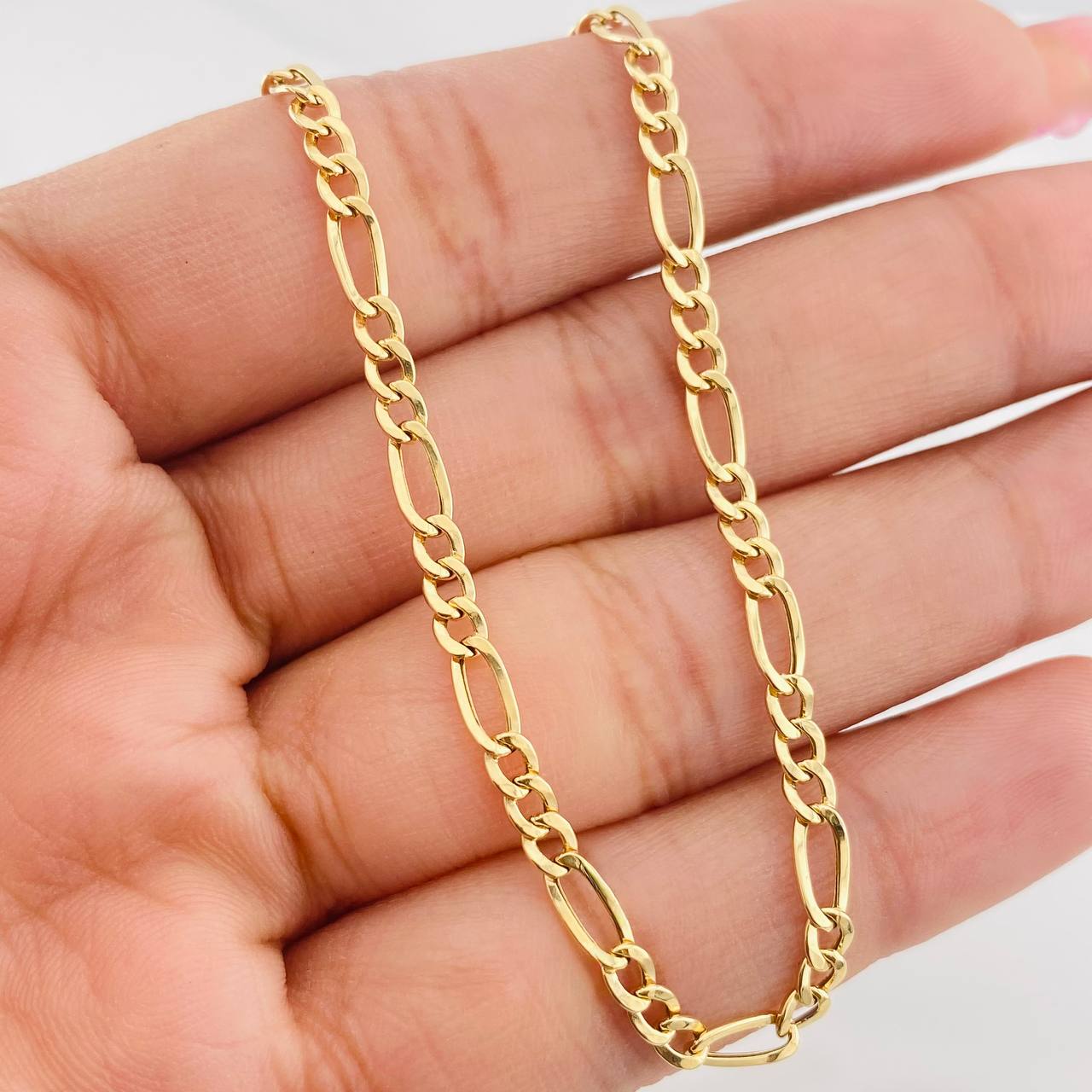 Figaro Chain 3.5g / 20 in / 3.41mm Yellow Gold 18K