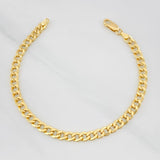 Cuban Links Bracelet 3.95g / 8 in / 5.12mm Yellow Gold 18K