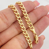 Cuban Links Bracelet 3.85g / 8 in / 5.06mm Yellow Gold 18K