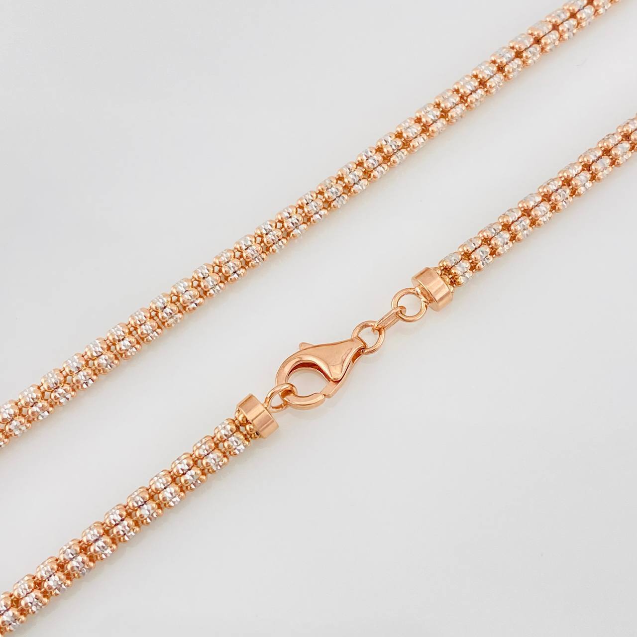 Ice Chain 20g / 24 in / 2.93mm Two-Tone White and Rose Gold 18K