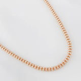 Ice Chain 27.8g / 28 in / 3.65mm Two-Tone White and Rose Gold 18K