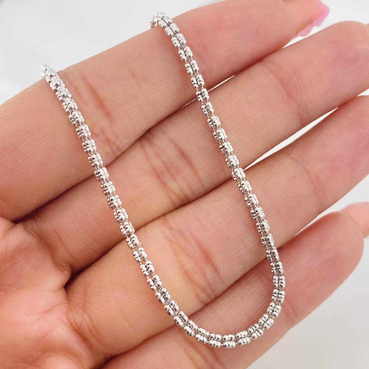 Ice Chain 12.25g / 24 in / 1.1mm 18K White Gold