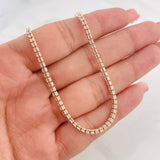 Ice Chain 18.5g / 28 in / 2.29mm Two-Tone White and Rose Gold 18K