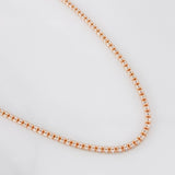 Ice Chain 18.5g / 28 in / 2.29mm Two-Tone White and Rose Gold 18K