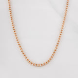 Ice Chain 18.5g / 28 in / 2.29mm Two-Tone White and Rose Gold 18K