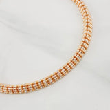 Pulso Ice 12.25g / 7 3/4 in / 5mm Dos Oros Blanco Rosa 18K