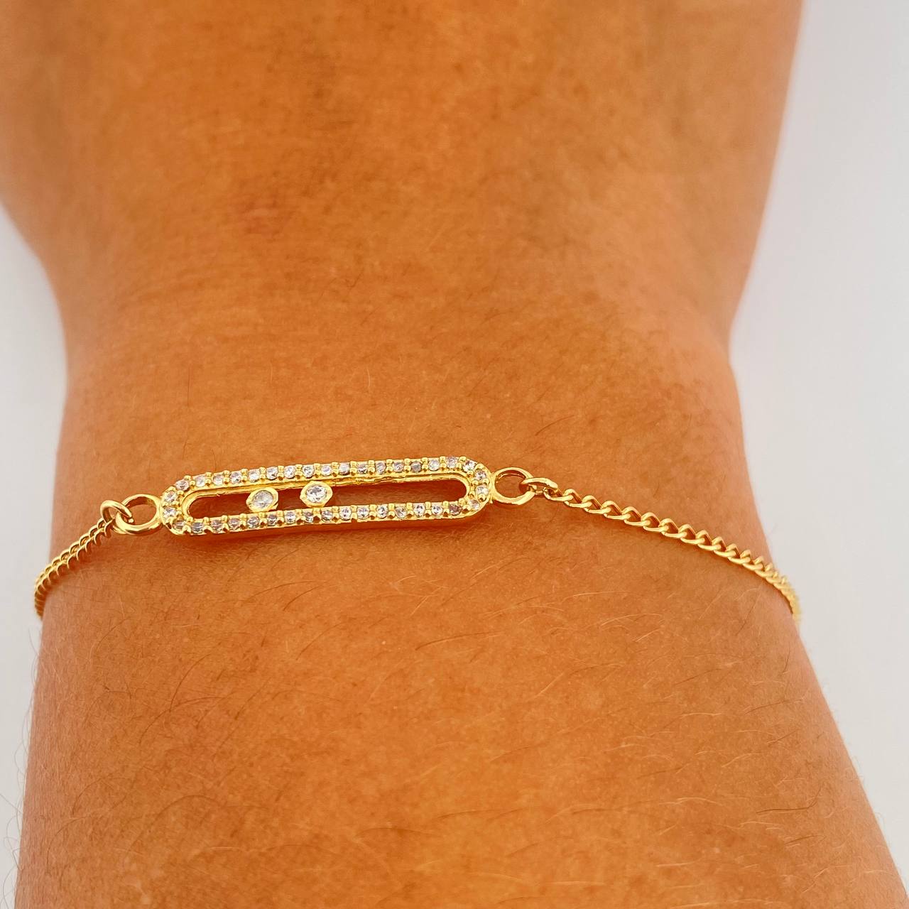 Pulso MSK Cubano 2.4gr / 7 1/4 in / 1.56mm Oro Amarillo +3 18K &