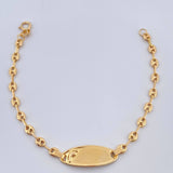 Pulso Bebé GC Placa Ocatagonal Curva  1.8gr / 6 in / 3.26mm Oro Amarillo 18K &