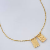 Cadena Aro Seguido Escapulario 4.25gr / 18 in / 1mm Oro Amarillo 18K &