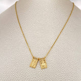 Cadena Aro Seguido Escapulario 4.25gr / 18 in / 1mm Oro Amarillo 18K &