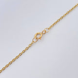 Cadena Aro Seguido Escapulario 4.15gr / 18 1/4 in / 1.2mm Oro Amarillo 18K &