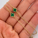 Cadena Aro Seguido Trebol 4.45gr / 18 1/4 in / 1.2mm Oro Amarillo Nac.Esp. 18K &